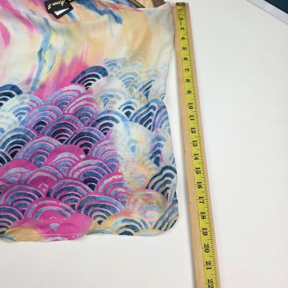 Mona B Womens Watercolor Swimsuit Coverup One Size Sheer Beach Vacation NWT - Picture 13 of 13